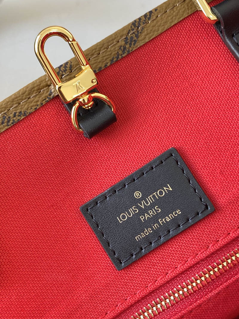 Louis Vuitton On The Go MM Tote Bag 35cm Brown