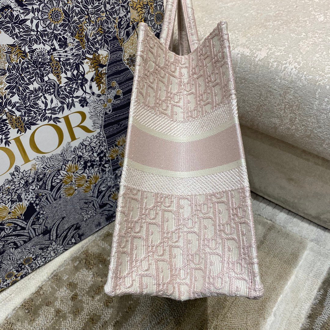 Christian Dior Medium Book Tote Bag 36cm Light Pink