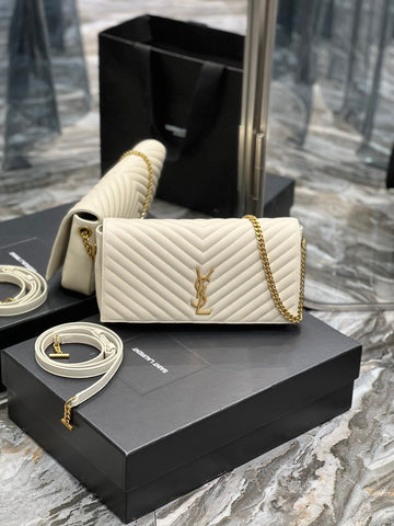 Saint Laurent Kata 99 Chain Bag With Gold Hardware 26cm