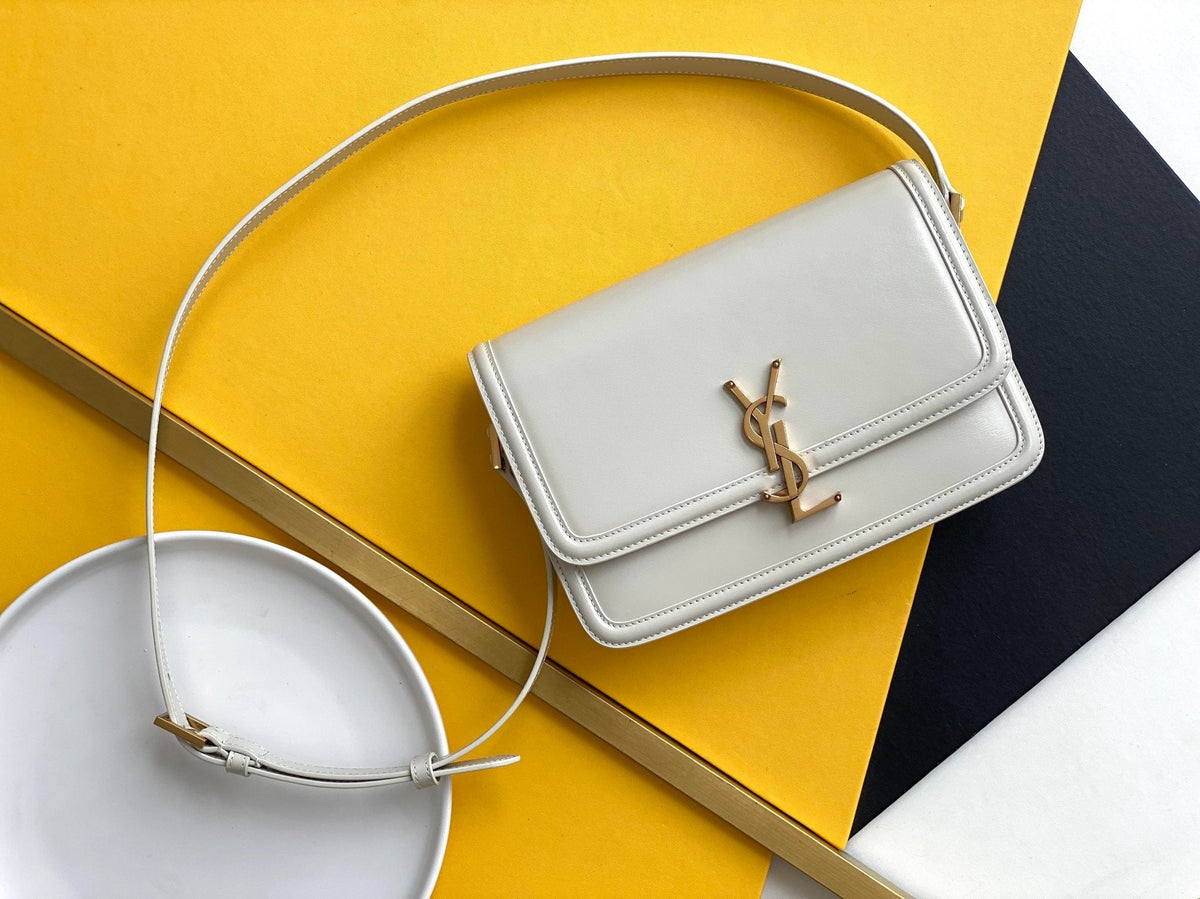 Saint Laurent Solferino Medium Satchel With Gold Hardware 23cm