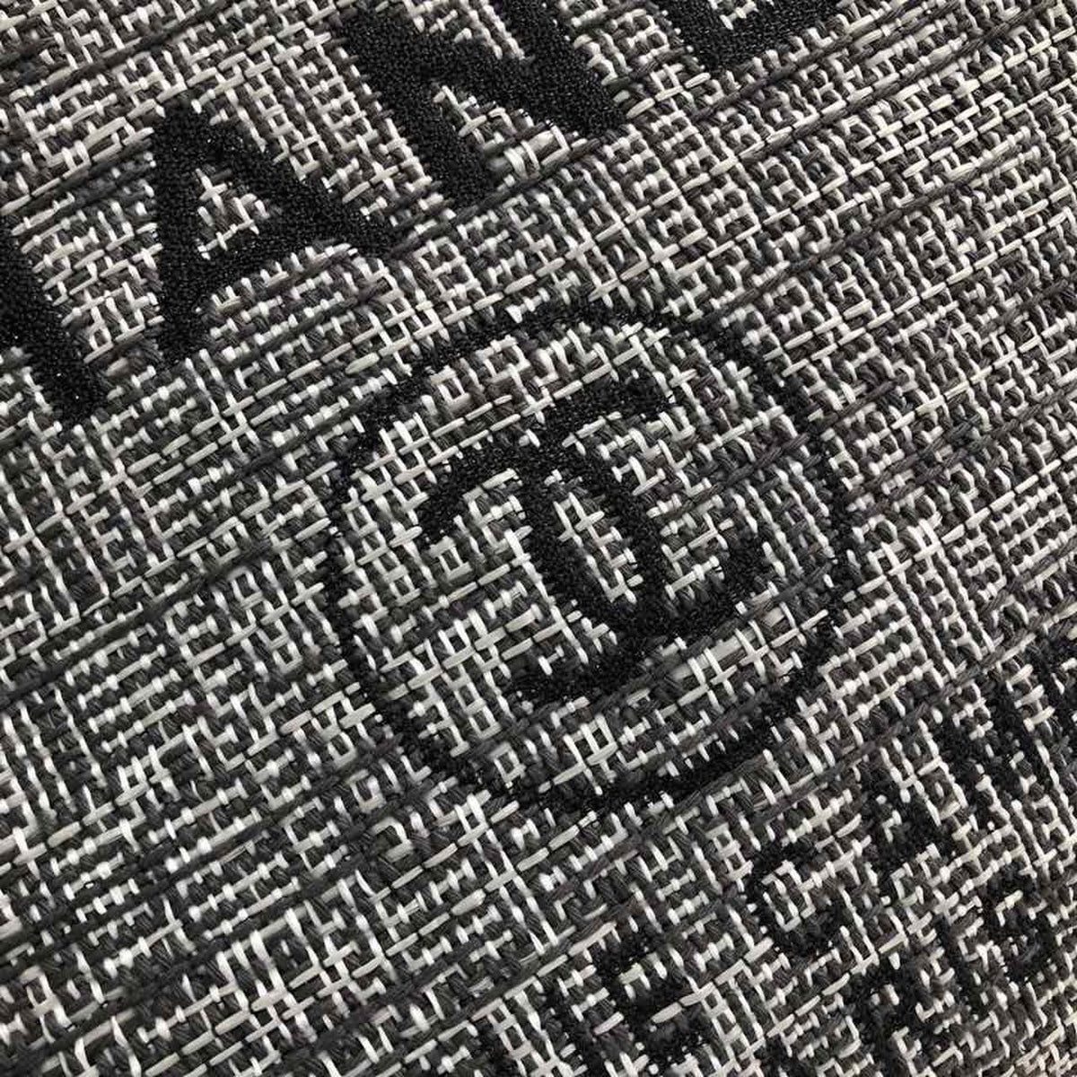 Chanel Deauville Tote 38cm Raffia Canvas Bag Fall/Winter Collection, Black/White