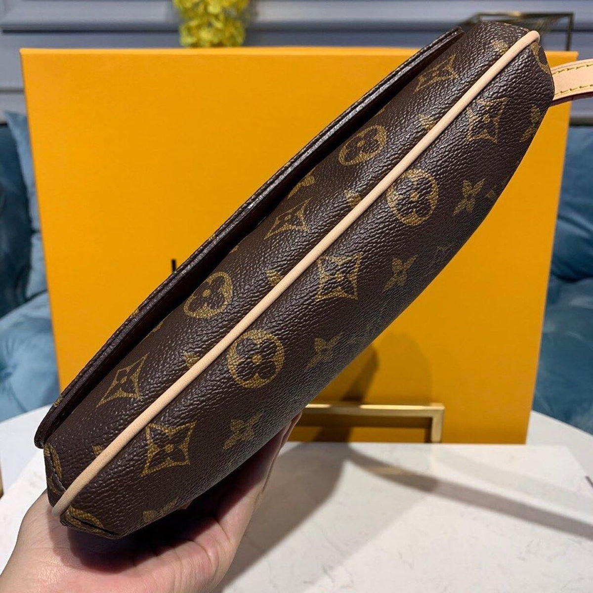 Louis Vuitton Musette Tango Shoulder Bag 26cm Monogram Canvas Spring/Summer Collection M51257, Brown