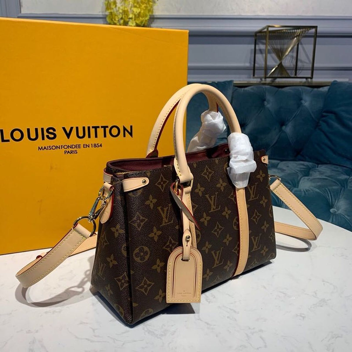Louis Vuitton Open BB Bag 27cm Monogram Canvas Spring/Summer Collection M44576 Brown