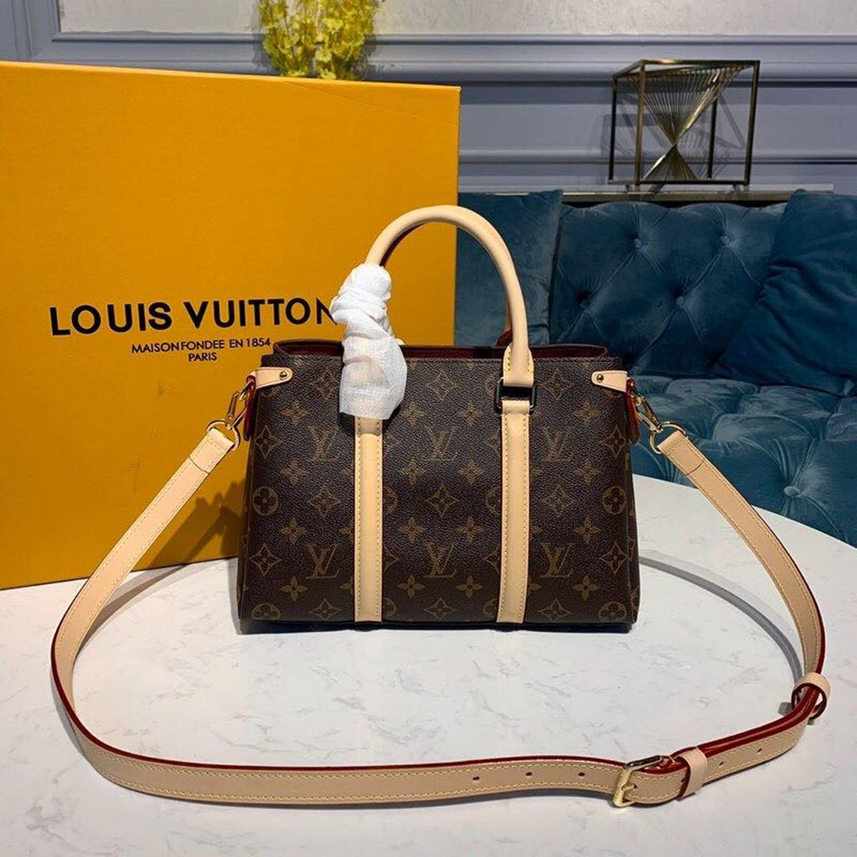 Louis Vuitton Open BB Bag 27cm Monogram Canvas Spring/Summer Collection M44576 Brown