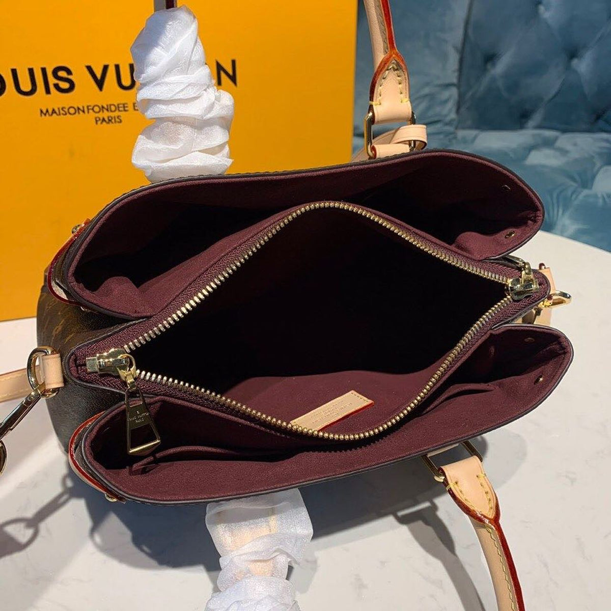 Louis Vuitton Open BB Bag 27cm Monogram Canvas Spring/Summer Collection M44576 Brown