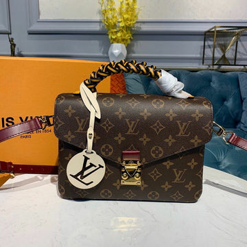 Louis Vuitton Pochette Métis Braided Handle Bag Monogram Canvas Fall/Winter Collection M43984, Carmel/Brown