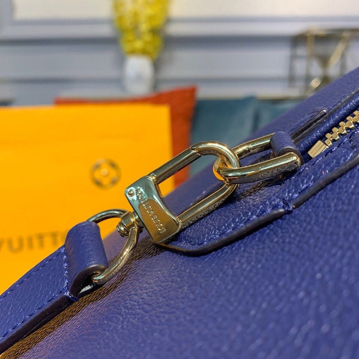 Louis Vuitton Speedy Bandouliere Bag 30cm Monogram Empreinte Leather Spring/Summer Collection M42406, Blue