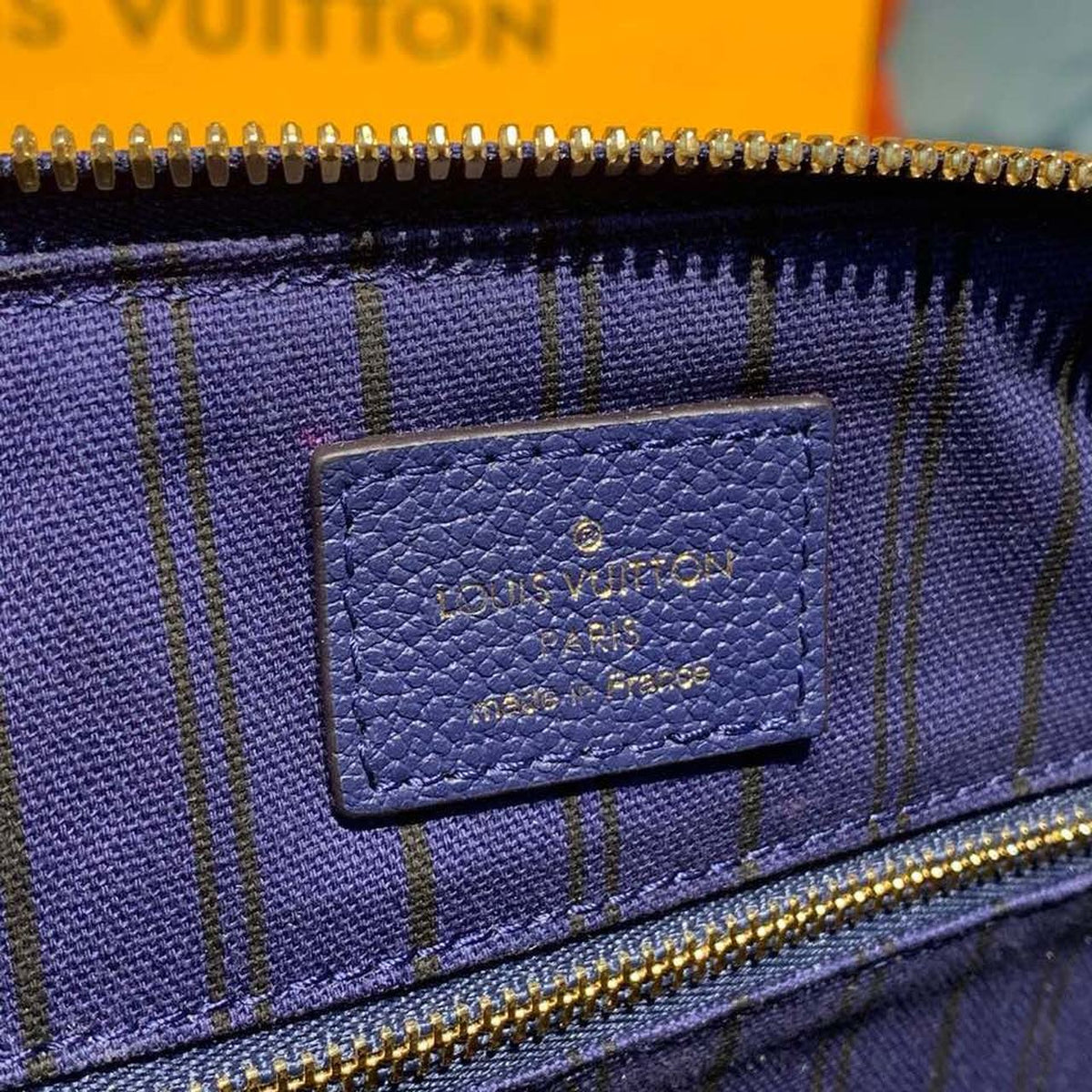 Louis Vuitton Speedy Bandouliere Bag 30cm Monogram Empreinte Leather Spring/Summer Collection M42406, Blue