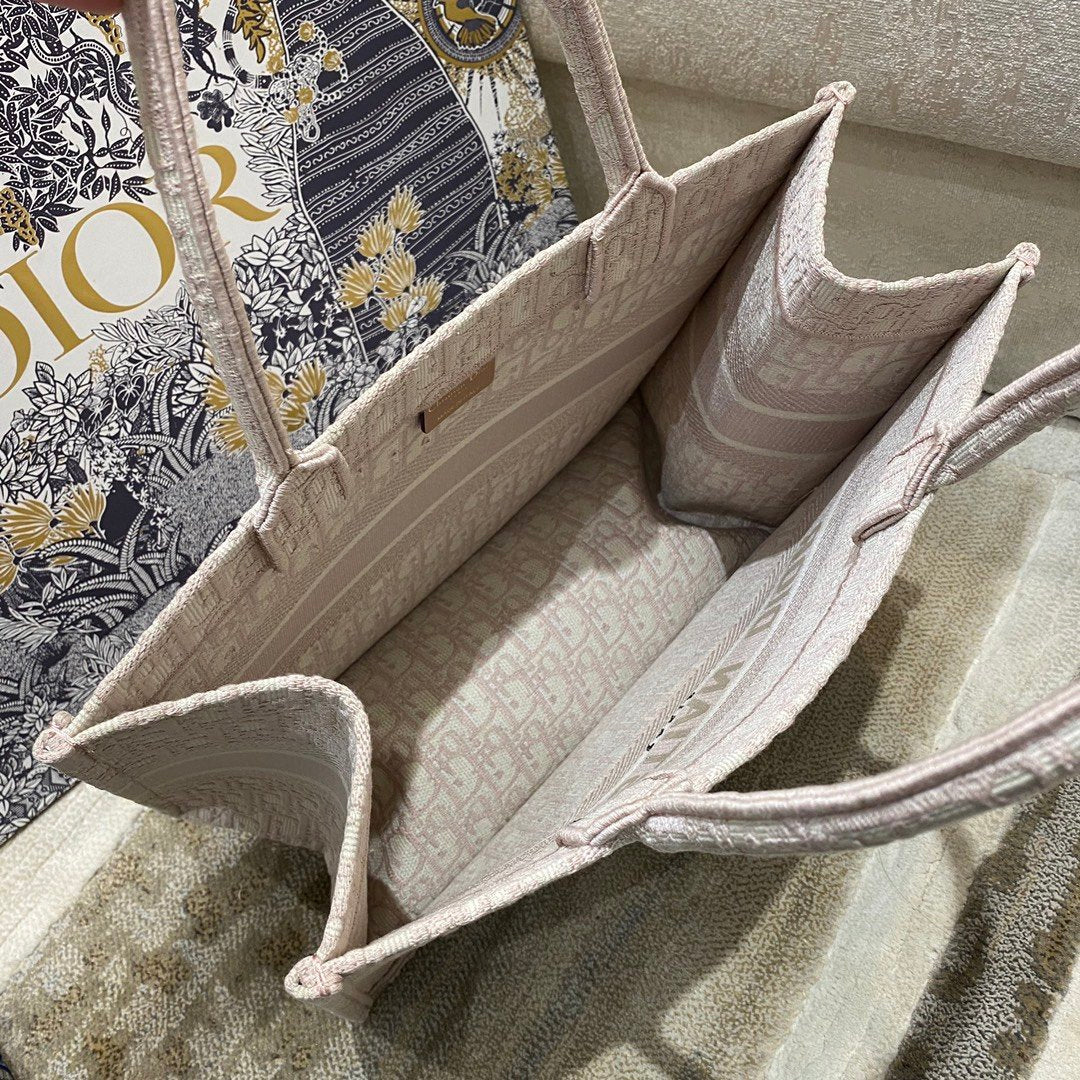 Christian Dior Medium Book Tote Bag 36cm Light Pink