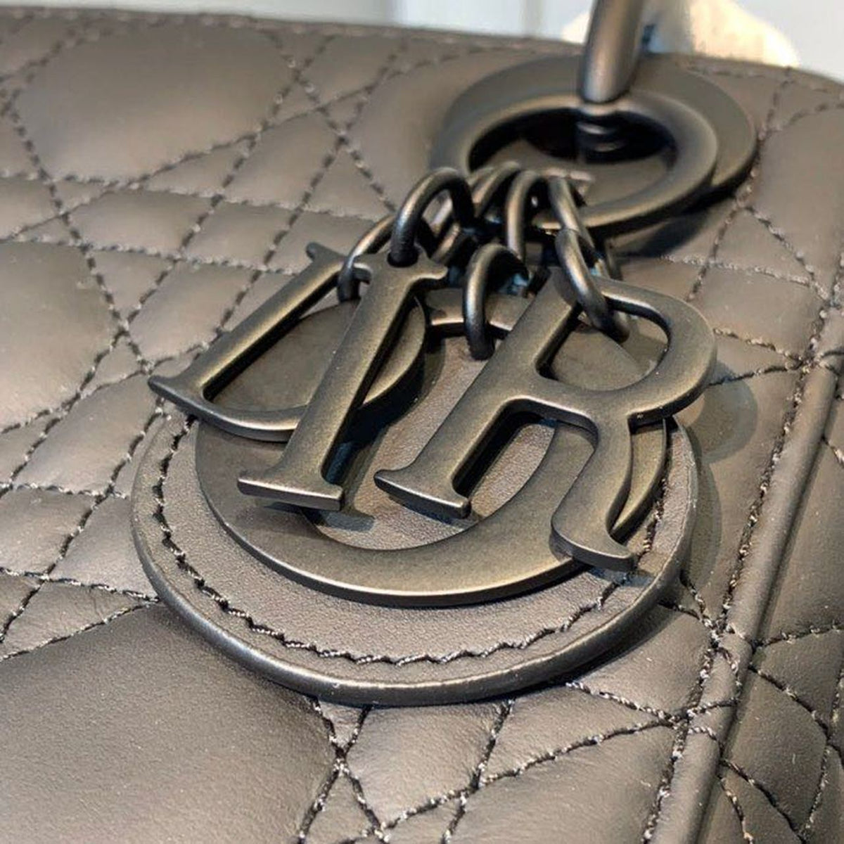 Christian Dior Mini Lady Dior Bag 18cm with Chain Matte Hardware Lambskin Leather Spring/Summer Collection, Black