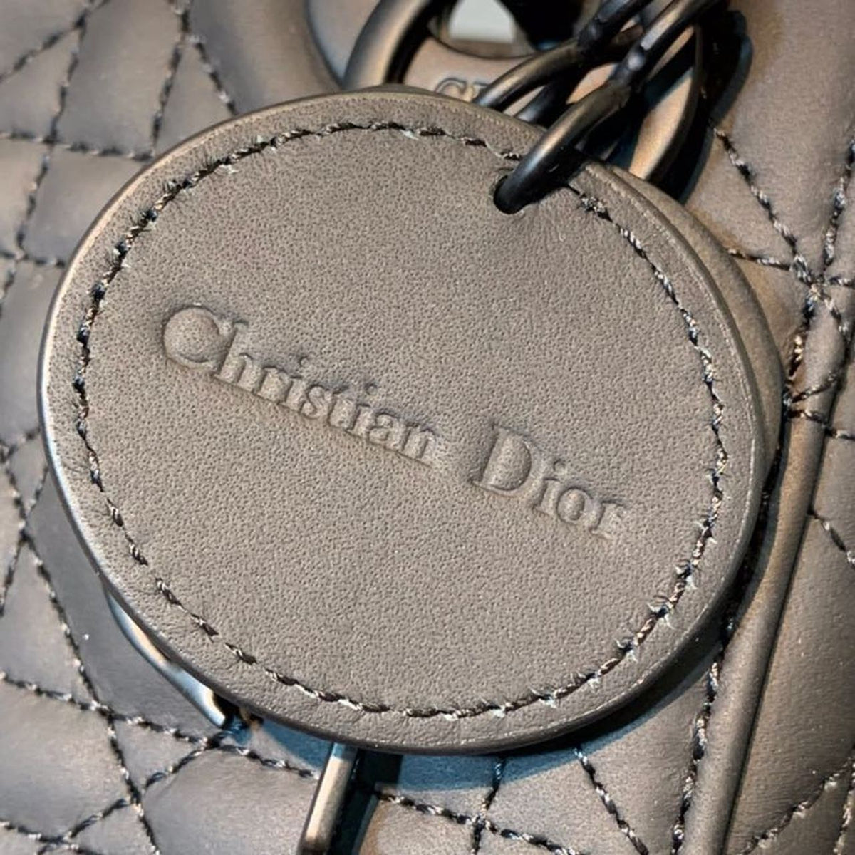 Christian Dior Mini Lady Dior Bag 18cm with Chain Matte Hardware Lambskin Leather Spring/Summer Collection, Black