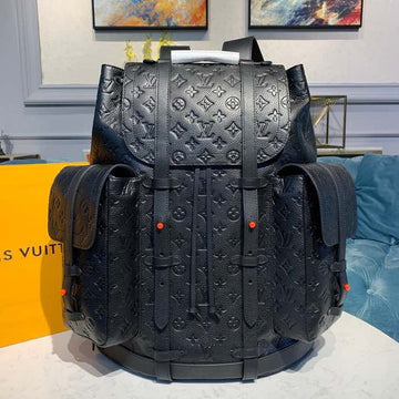 Louis Vuitton Christopher Backpack 48cm Monogram Empreinte Canvas M53286 Black