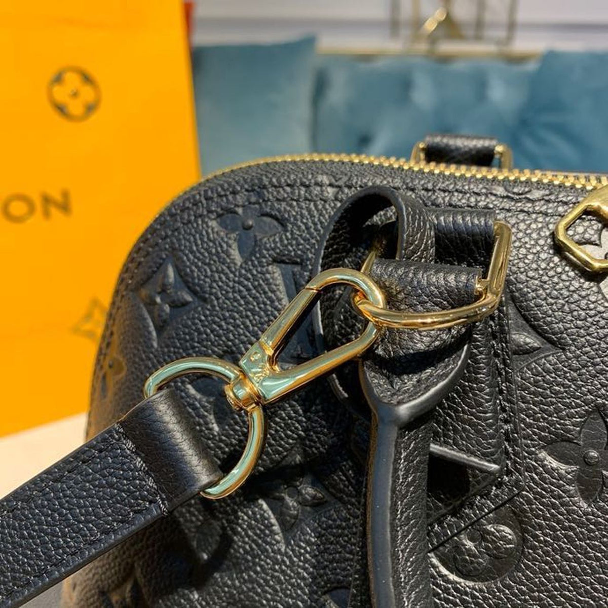 Louis Vuitton Neo Alma Bag 32cm Monogram Empreinte Canvas M44832 Black