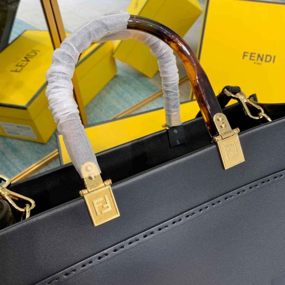 Fendi Sunshine Handle Bag 36cm Black