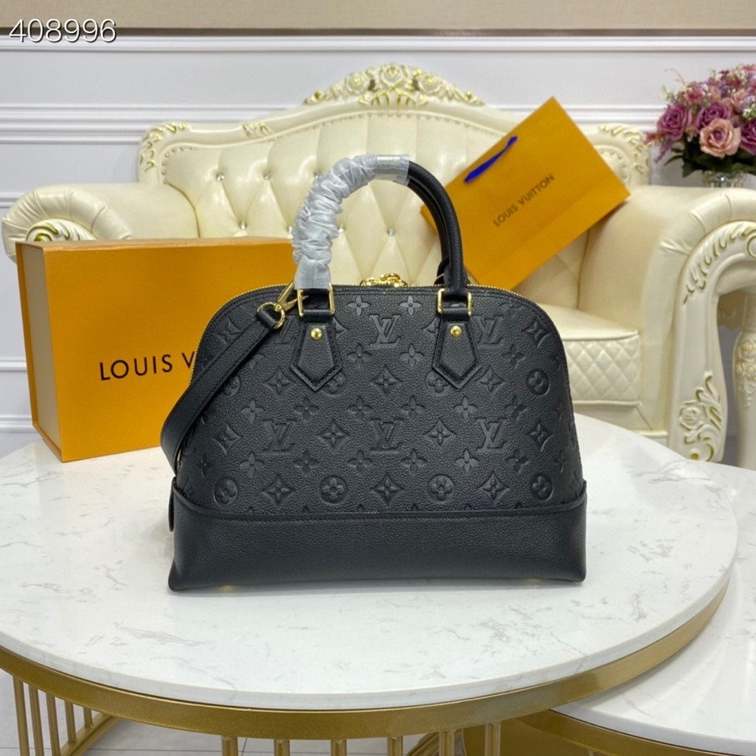 Louis Vuitton Neo Alma Bag 34cm Monogram Empreinte Canvas Spring/Summer Collection M44832, Black