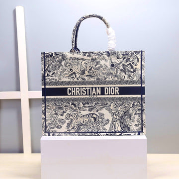 Christian Dior Blue Handle Bag 42cm