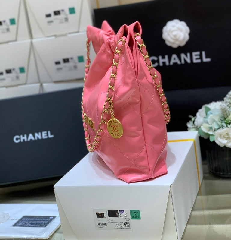 Chanel 22 Large Handbag 37cm Pink