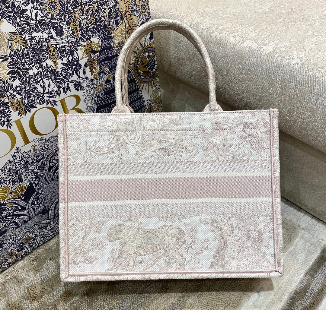 Christian Dior Medium Book Tote Bag 36cm Light Pink