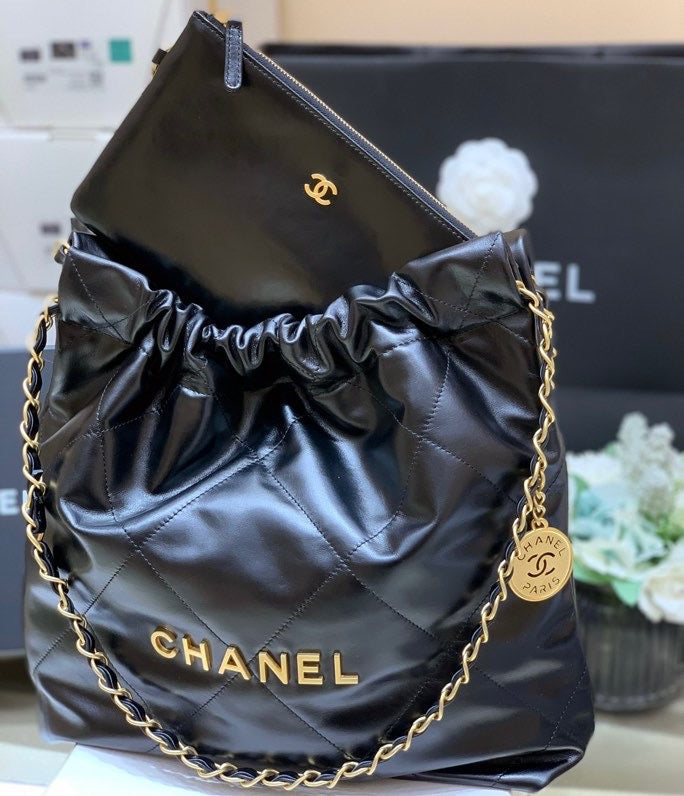 Chanel 22 Large Handbag 37cm Black