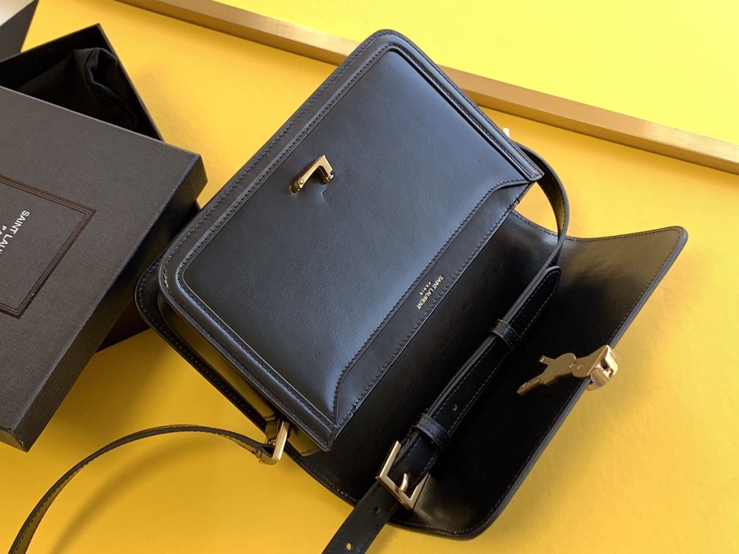 Saint Laurent Solferino Medium Satchel With Gold Hardware 23cm