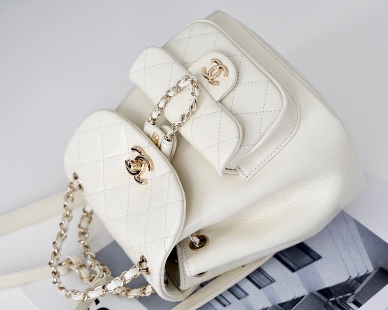 Chanel Backpack 18cm White