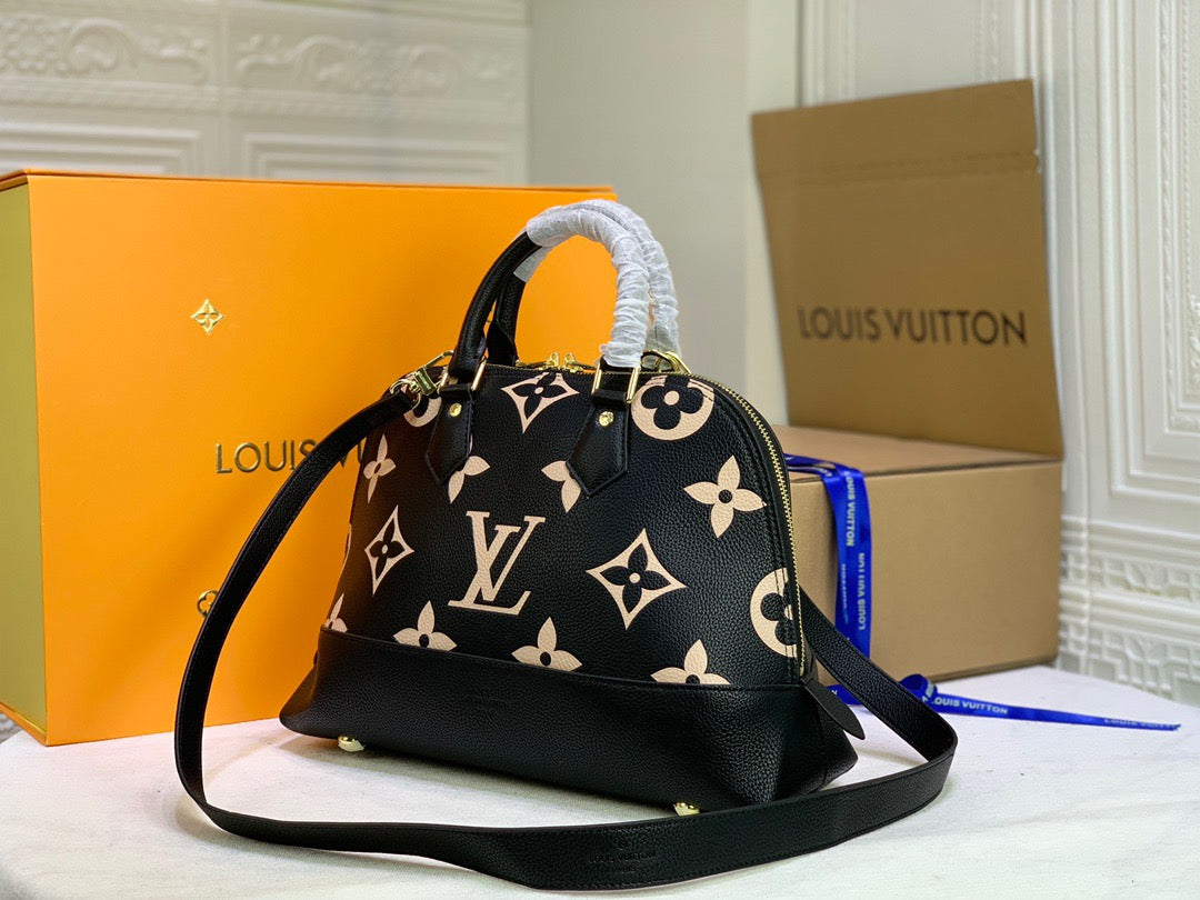 Louis Vuitton ALMA Monogram 35cm Black