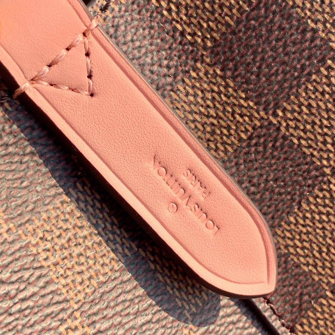 Louis Vuitton Neo Alma BB Bucket Bag 26cm Damier Ebene Canvas Spring/Summer Collection N40213 Pink
