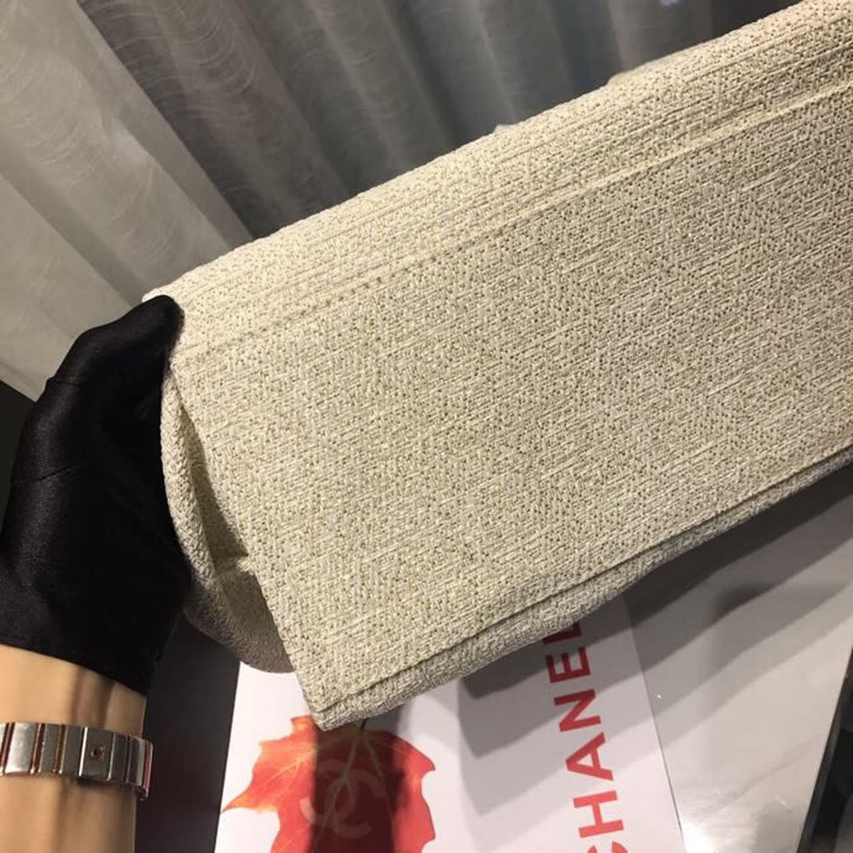 Chanel Deauville Tote 38cm Canvas Bag Spring/Summer Collection, Beige/Cream/Gold/Multi