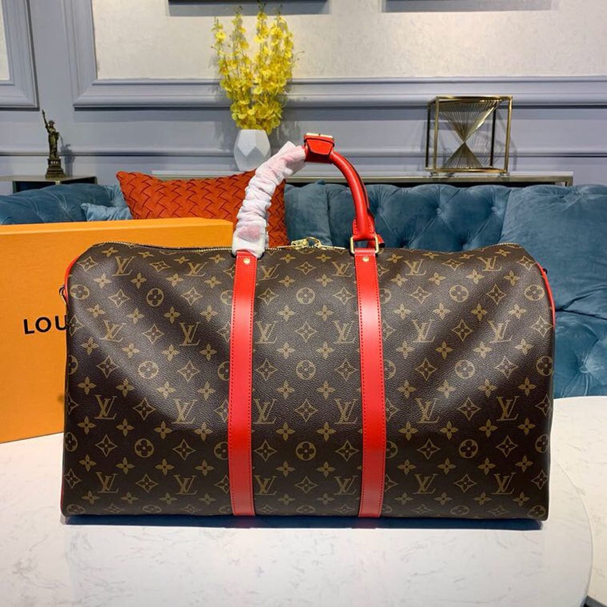 Louis Vuitton Keepall 50cm Monogram Canvas Spring/Summer Collection M41416 Red