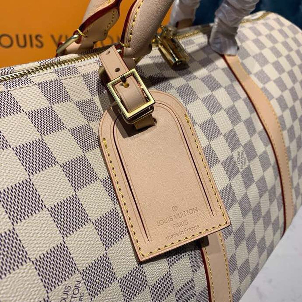 Louis Vuitton Keepall Bandoulire 55cm Damier Azur Canvas Spring/Summer Collection
