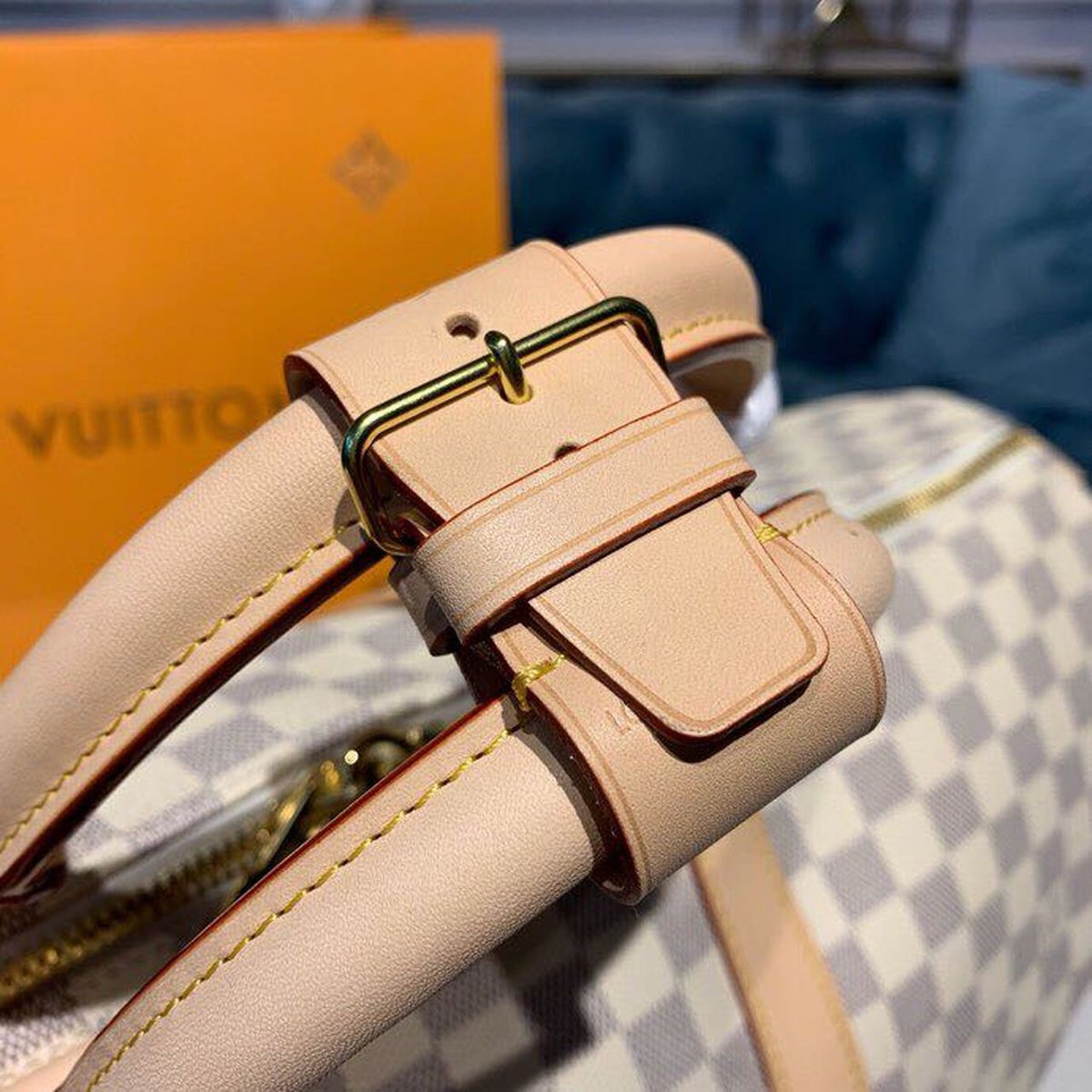 Louis Vuitton Keepall Bandoulire 55cm Damier Azur Canvas Spring/Summer Collection