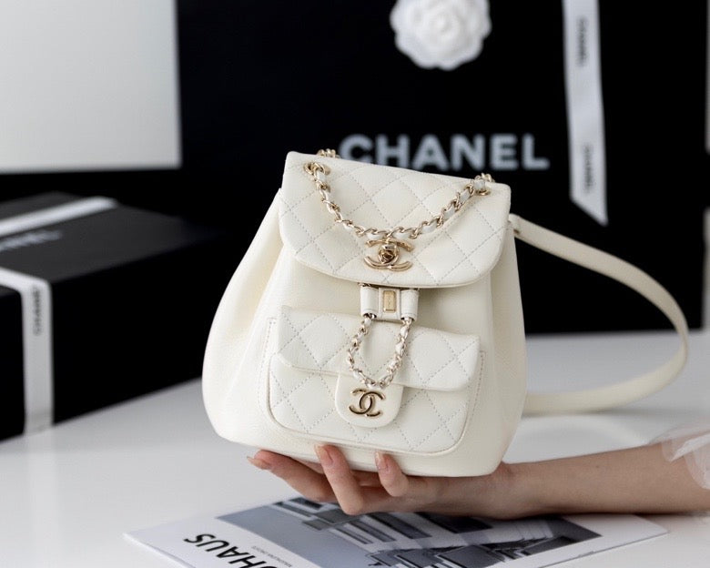 Chanel Backpack 18cm White