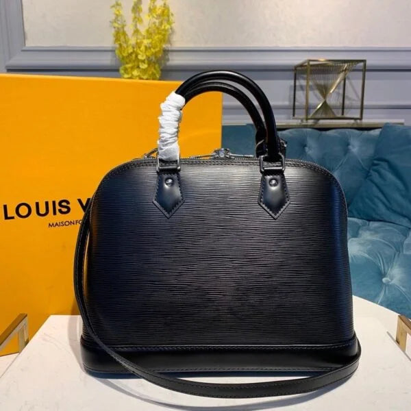 Louis Vuitton Alma PM Bag 32cm Epi Leather M40302 Black