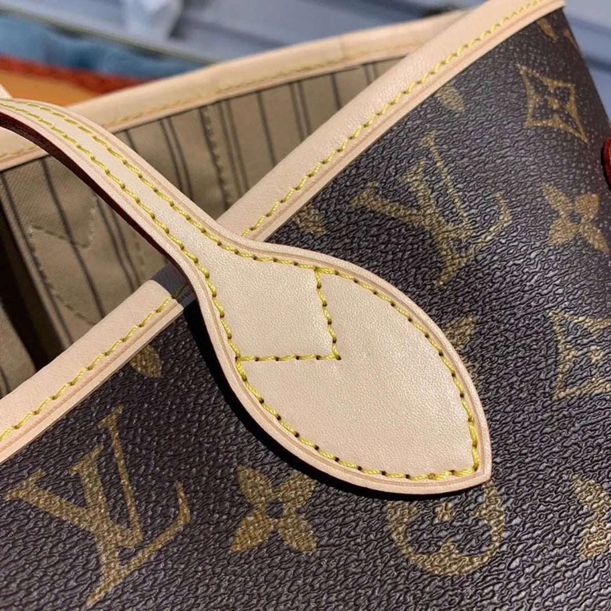 Louis Vuitton Neverfull MM Bag 32cm Monogram Canvas M40995 Beige