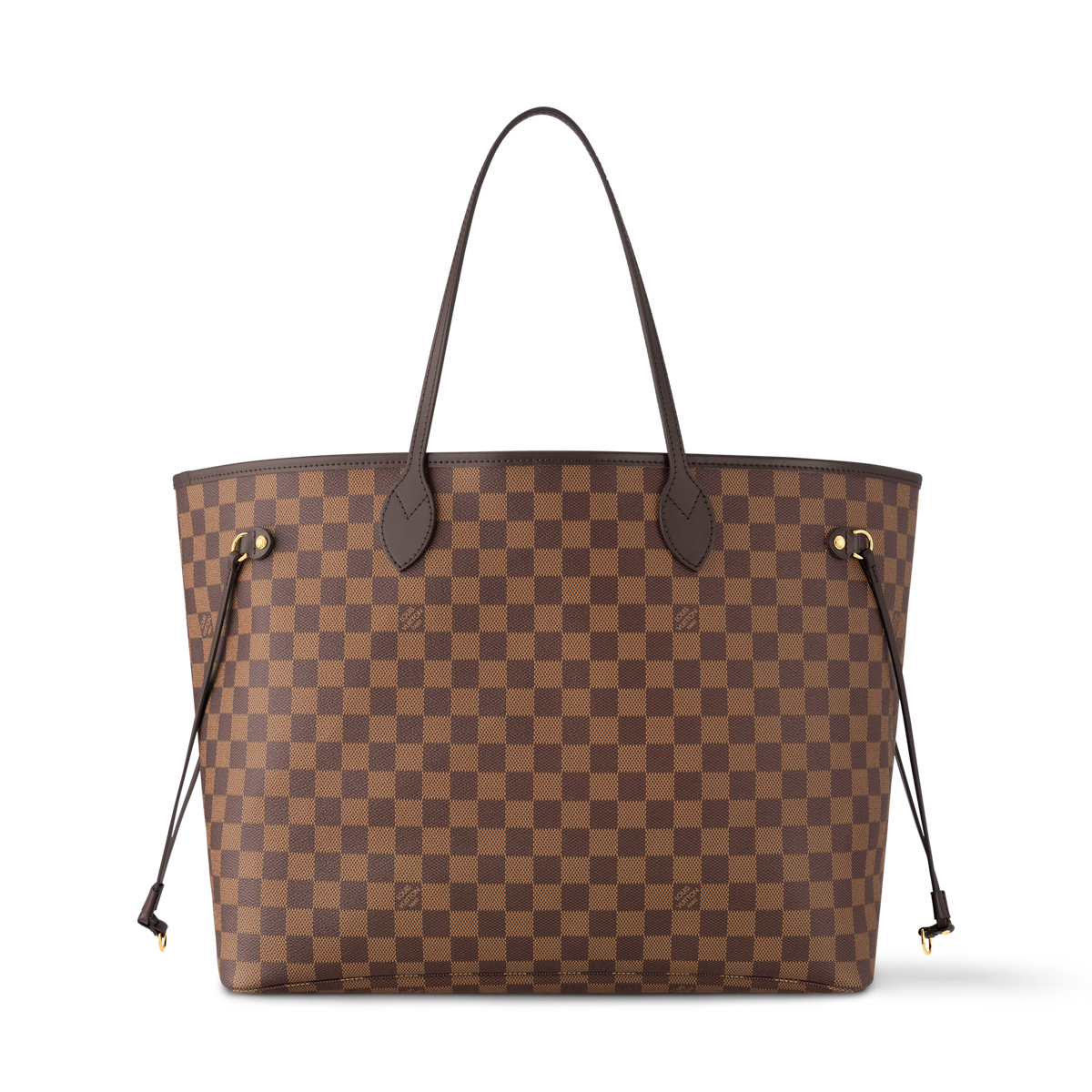 Neverfull GM Damier Ebene Coated Canvas Dark Chocolate Gold-Toned Hardware