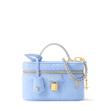 Vanity Chain Pouch Monogram Empreinte Bleu Iris M2A007
