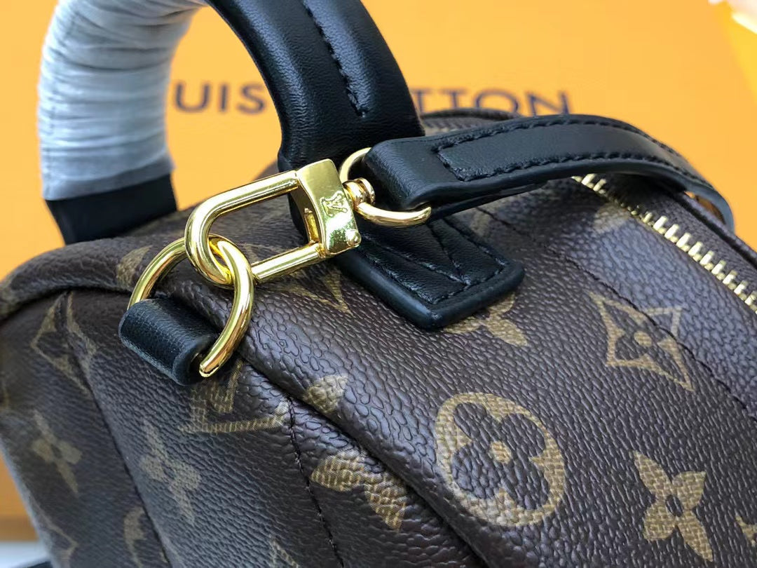 Louis Vuitton Palm Springs Mini Backpack Bag 22cm Monogram Canvas Spring/Summer Collection, Brown