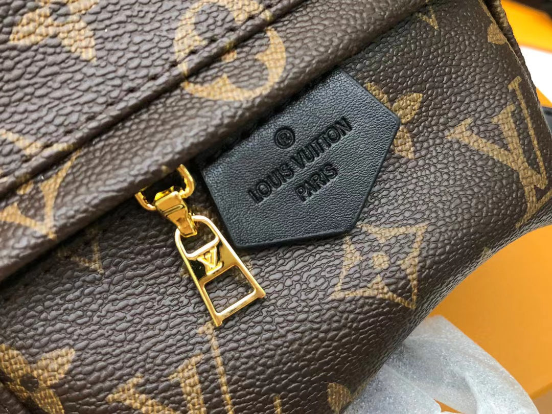 Louis Vuitton Palm Springs Mini Backpack Bag 22cm Monogram Canvas Spring/Summer Collection, Brown