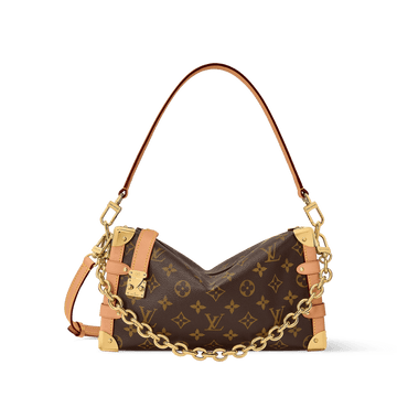 Women's Side Trunk MM East West Monogram Canvas Shoulder Bag