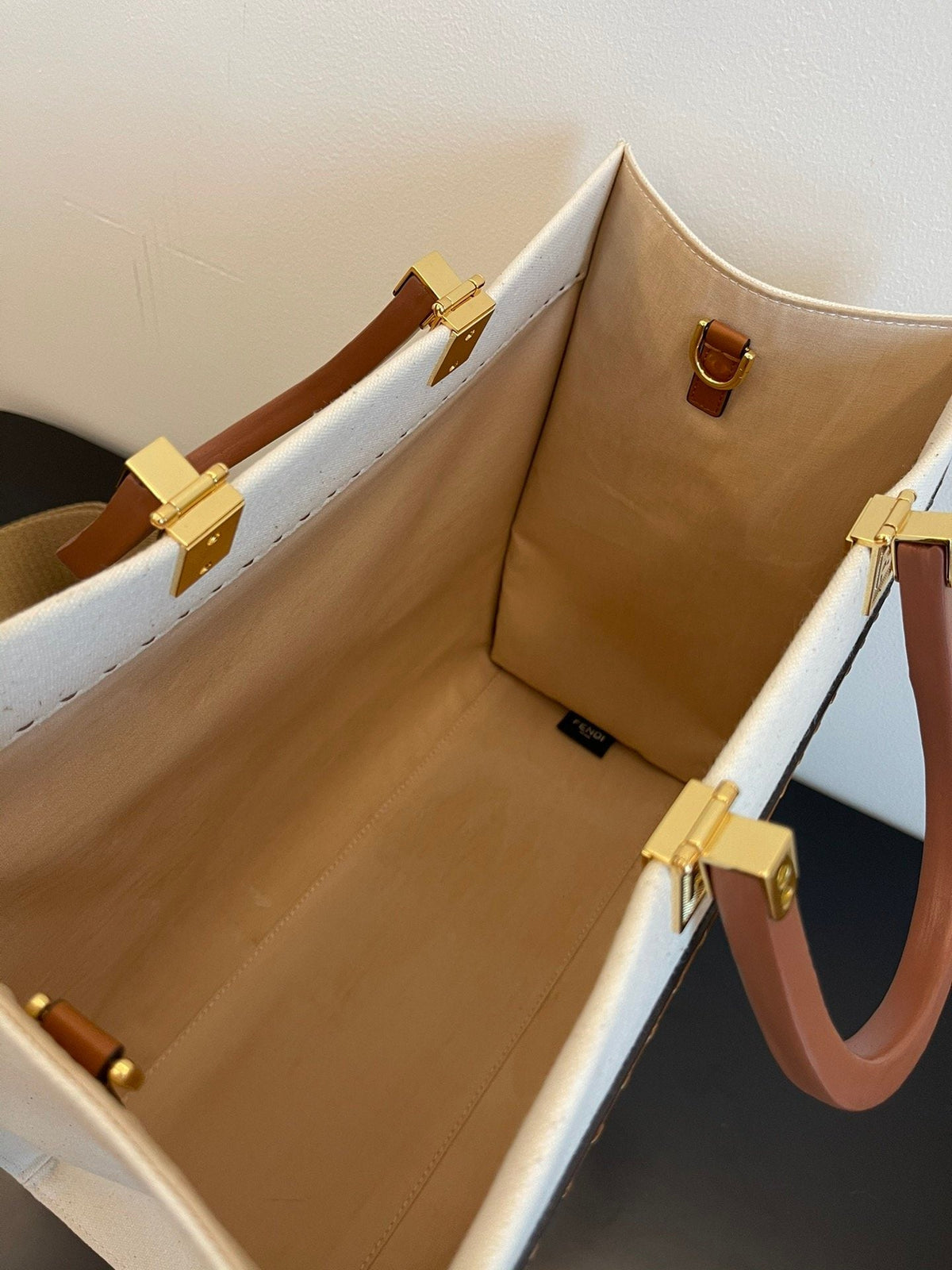 Fendi Tote Bag 35cm Beige