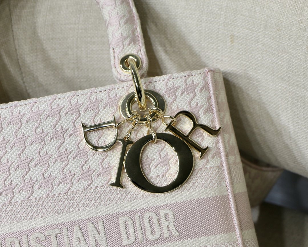 Christian Dior Medium Lady D-Lite Bag 24cm Black