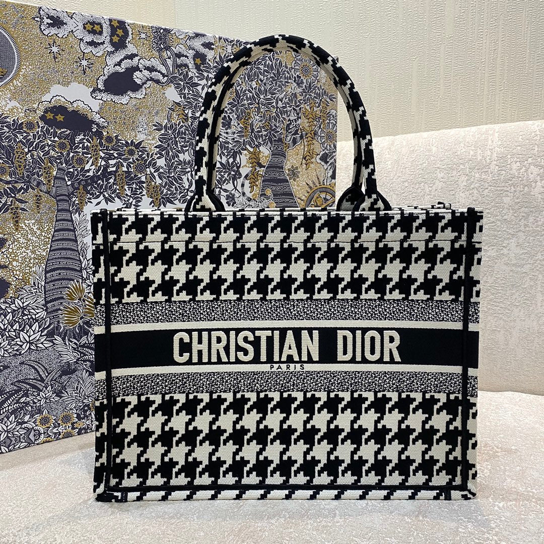 Christian Dior Medium Book Tote Bag 36cm Black