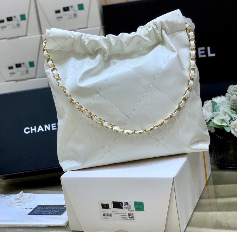 Chanel 22 Large Handbag 37cm White