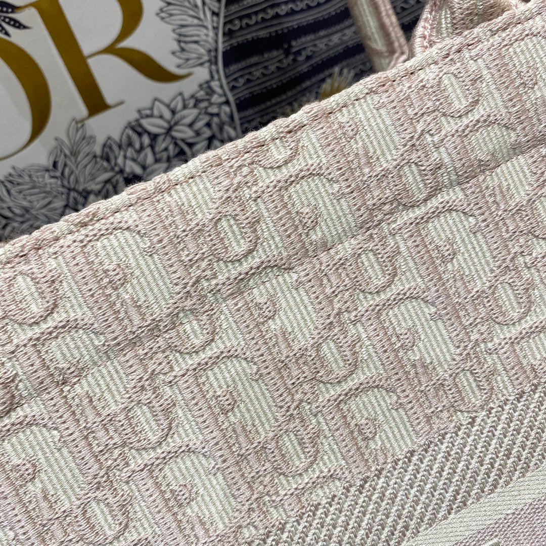 Christian Dior Medium Book Tote Bag 36cm Light Pink