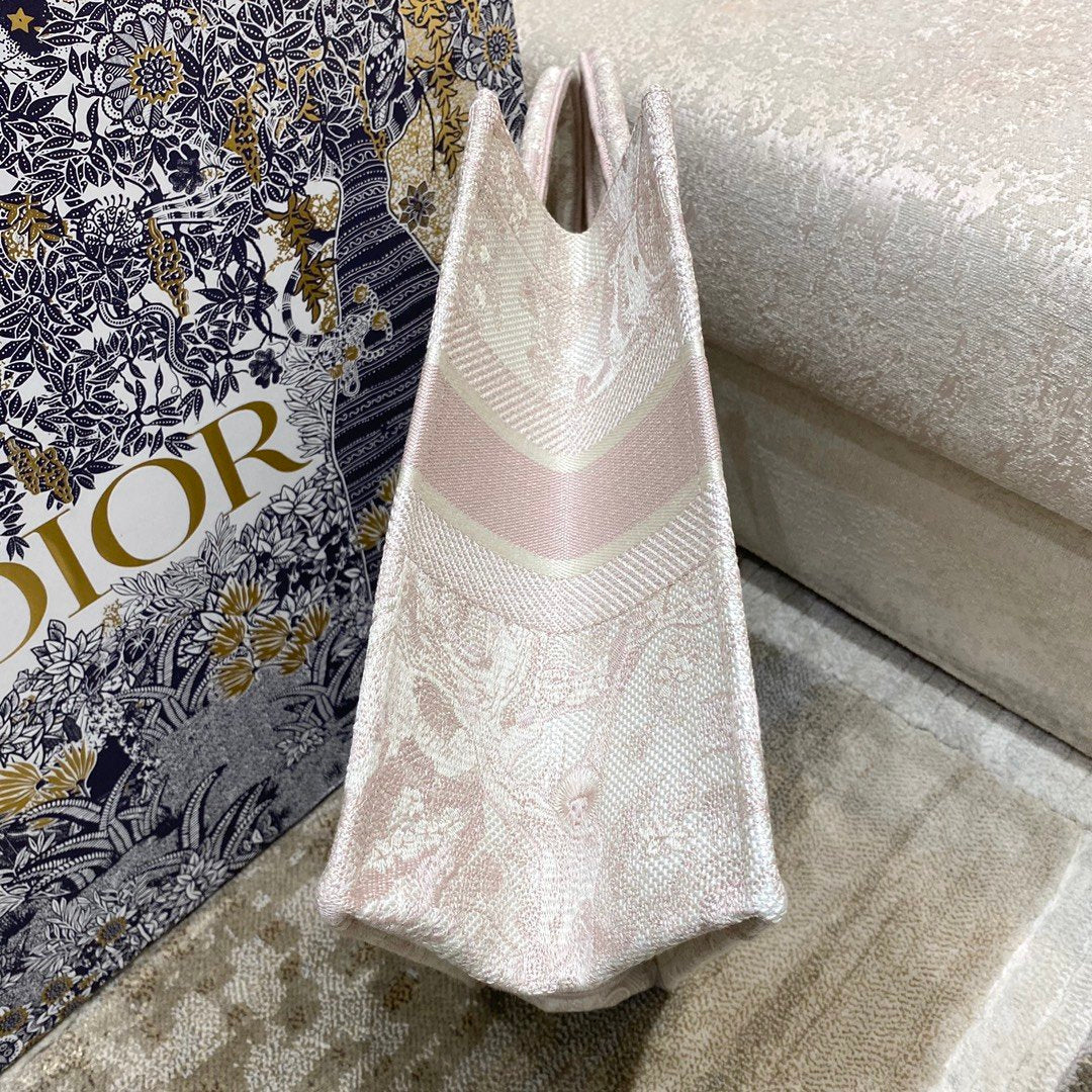 Christian Dior Medium Book Tote Bag 36cm Light Pink