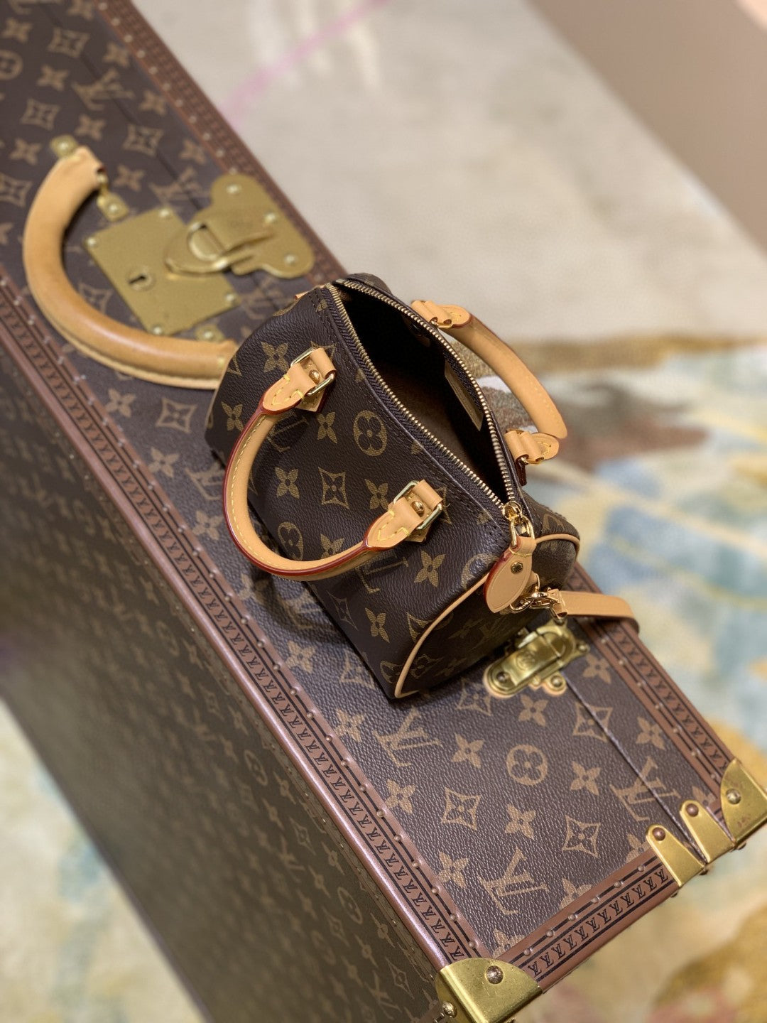 Louis Vuitton M58953 Speedy Bandoulière 16cm Brown