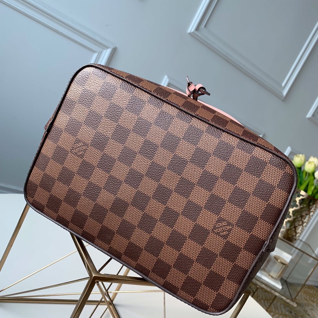 Louis Vuitton Neo Alma BB Bucket Bag 26cm Damier Ebene Canvas Spring/Summer Collection N40213 Pink