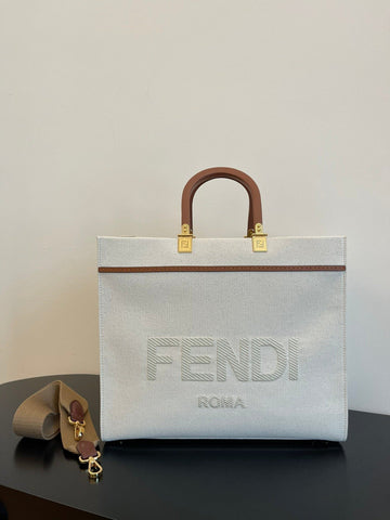 Fendi Tote Bag 35cm Beige