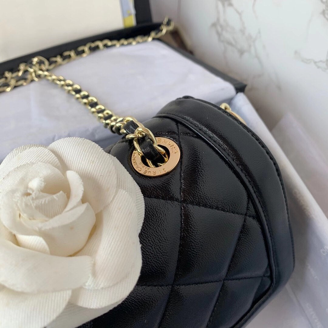 Chanel Classic Flap Bag Gold Hardware 23cm Black