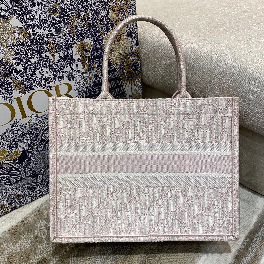 Christian Dior Medium Book Tote Bag 36cm Light Pink
